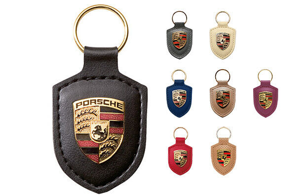 Porsche Keyring – Premium Leather with Iconic Metal Crest