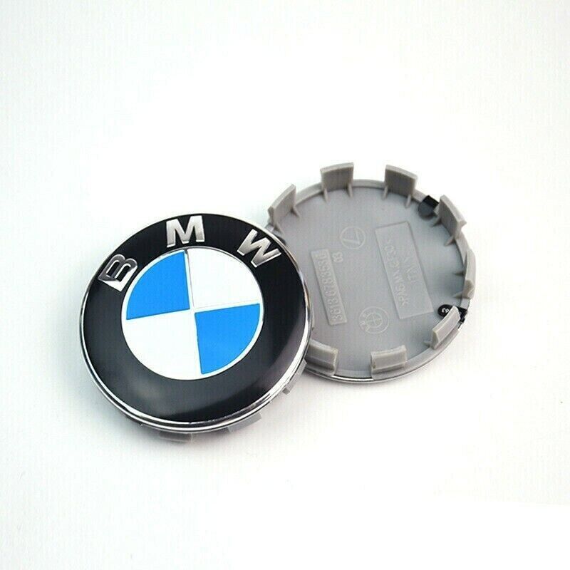 BMW ALLOY WHEEL CENTRE CAPS E30,E36,E46,E92 1,3,5,6,7,X5 X6 M3 Z4 68mm X4pcs