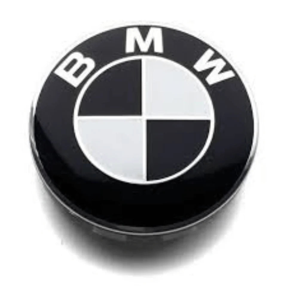 BMW 68mm Black Alloy Wheel Caps