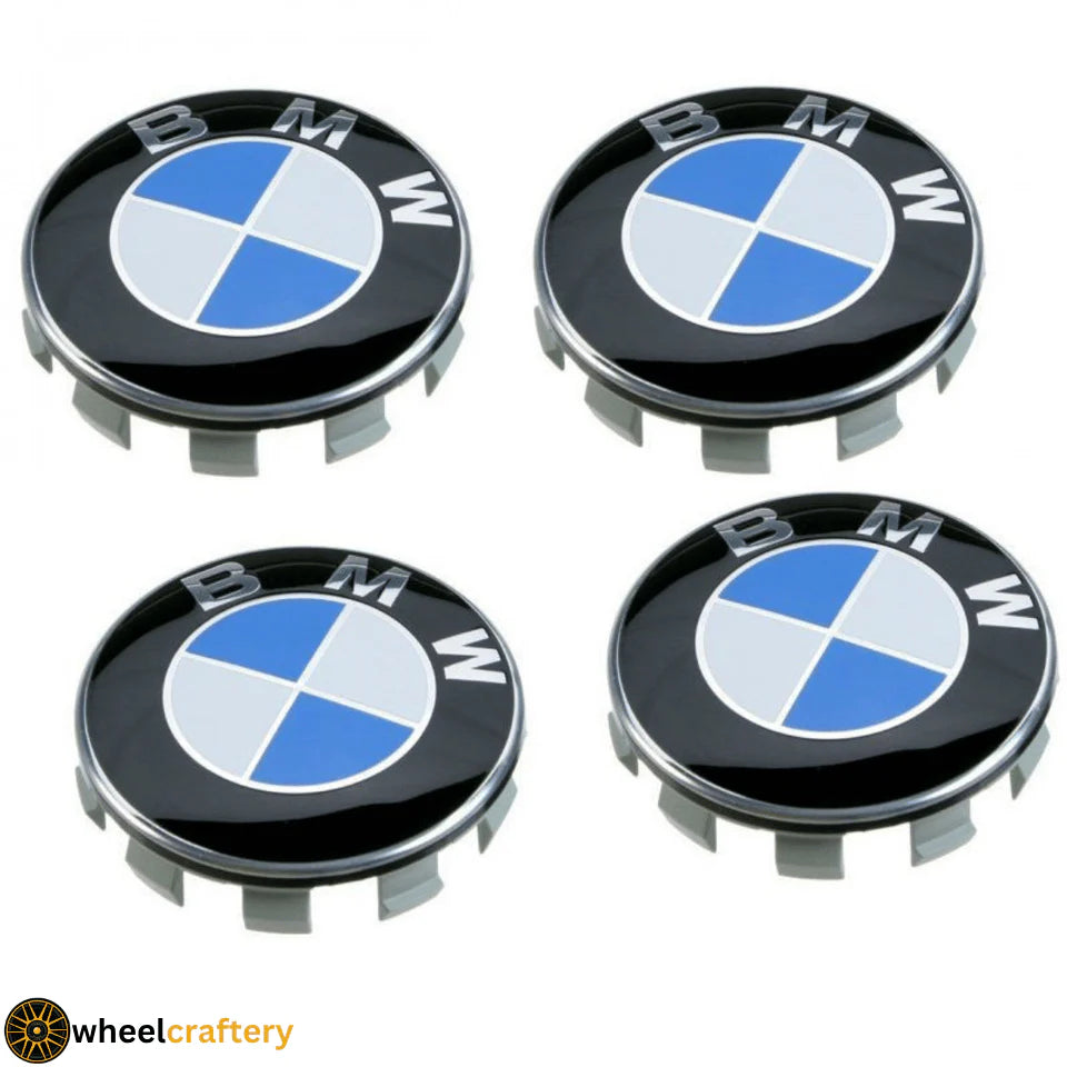 BMW Centre Wheel Caps 68mm Glossy Black