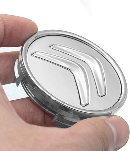 Citroen Wheel Caps 60mm Gloss Silver 4Pcs