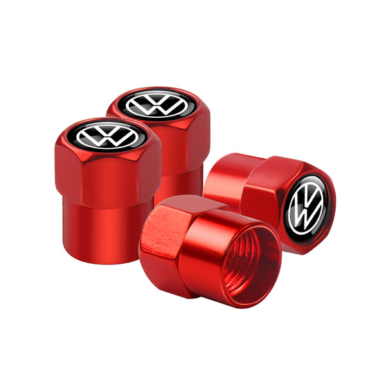 VW Dust Caps Red