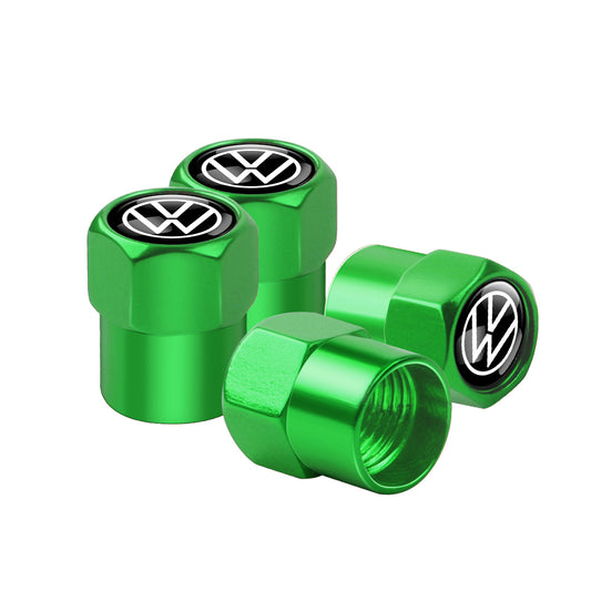 VW Dust Caps green 