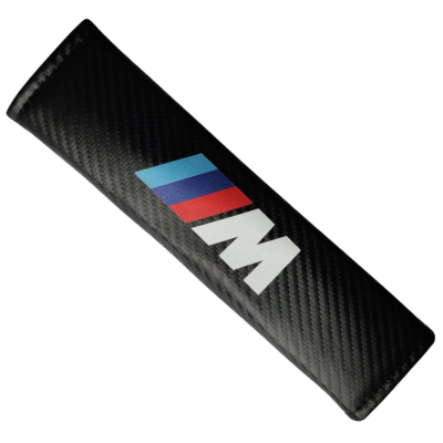 BMW M Power Seat Belt Shoulder Strap Carbon Fibre Leather