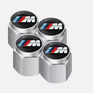 BMW M Sport Dust Caps Size Universal Fitment - Black/Silver