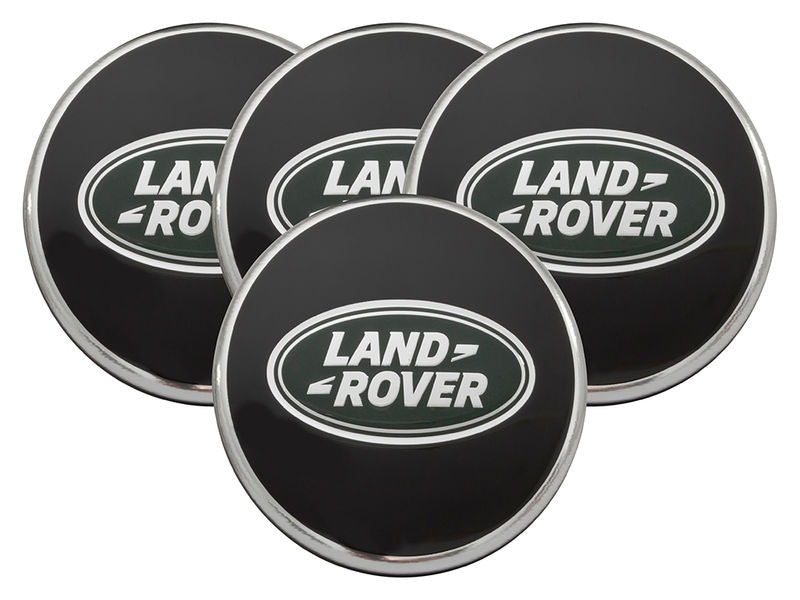 Land Rover Centre Caps 62mm SilverGreen/SilverBlack/Black 4Pcs