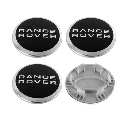 Range Rover Centre Caps 62mm Black Chrome 4Pcs